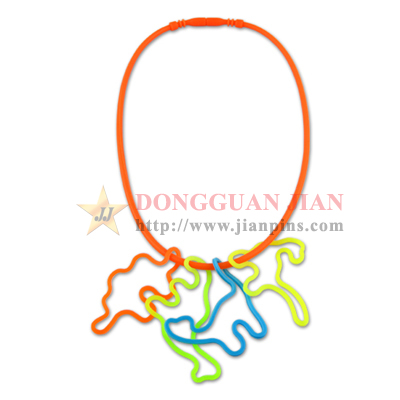 Silicone Necklace with Silly Bandz